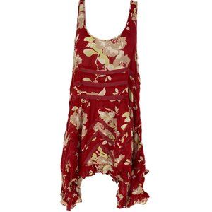 Free People Red/Yellow Floral Tank Top | Sleeveless and Stylish